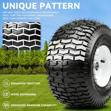 15x6.00-6 Flat Free Lawn Mower Tires 3 Centered Offset Hub 2 Pack 15x6.00-6 Flat Free Lawn Mower Tires 3 Centered Offset Hub 2 Pack