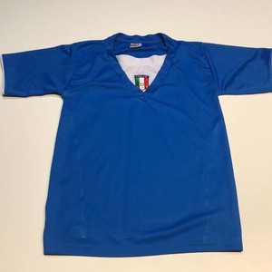 Youth Large Blue ITALIA Soccer Jersey Shirt