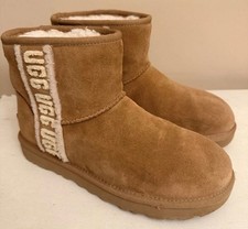 Ugg Women's Classic Mini Genuine Shearling Lined Boot Chestnut US 7
