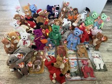 HUGE LOT OF Authentic TY Beanie Babies - Vintage Mismarked PVC PE Pellets TAGS