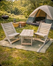 Handmade Foldable Wooden Garden Furniture – Easy to Store & Transport