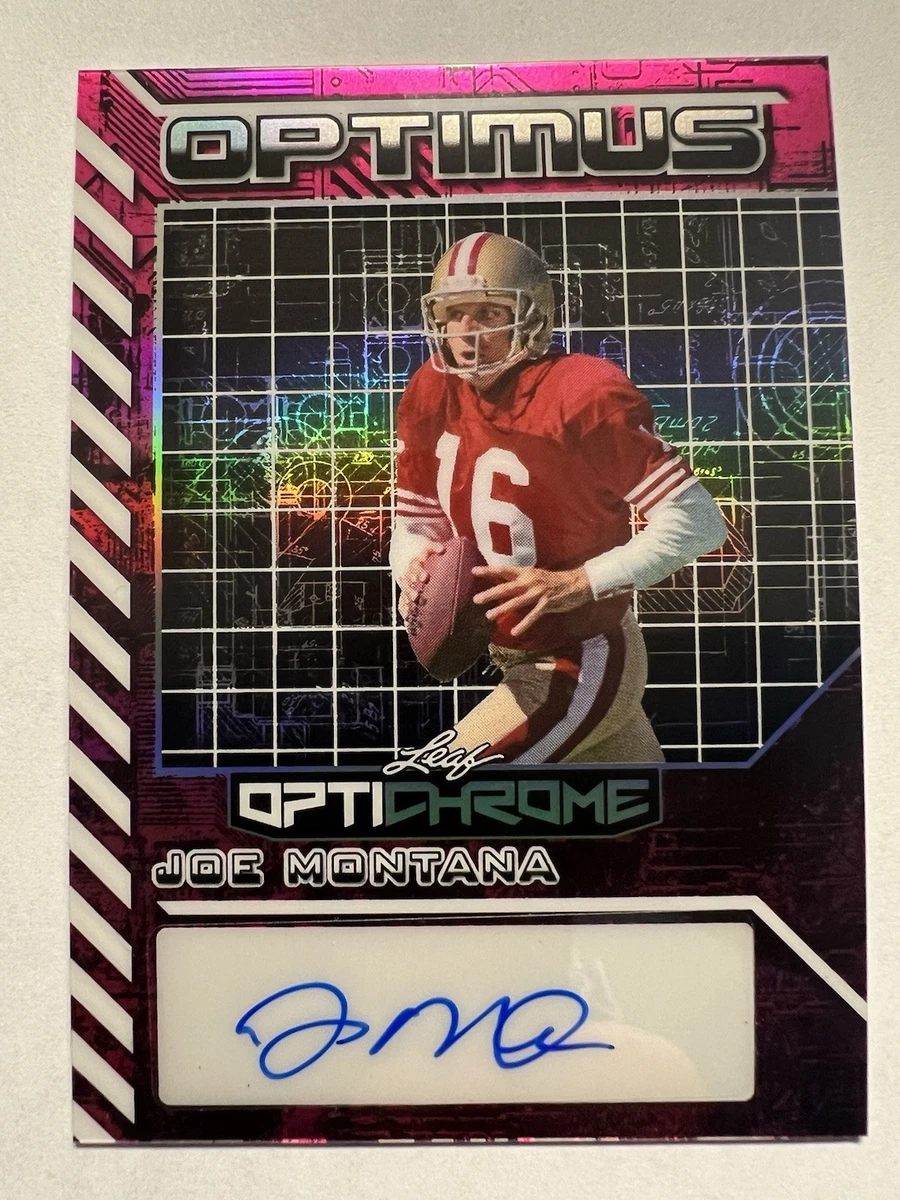 2025 Leaf Optichrome Joe Montana Auto /8 Optimus #OA-JM1 San