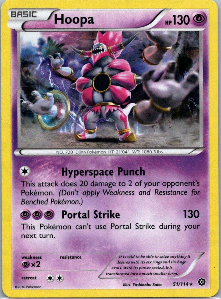 Pokemon TCG Hoopa 51/114 Steam Siege MP
