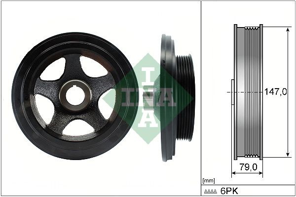 INA Riemenscheibe, Kurbelwelle 544 0142 10 FüR MERCEDES-BENZ-image