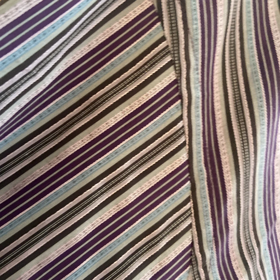 Brandini Men’s Long Sleeve Button Down Shirt Size XL Purple, Turquoise, And Gray - Image 3 of 4