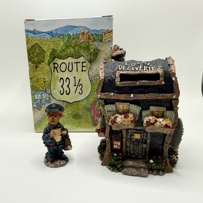 Boyds Bears ''Mr. Postie's Maildrop'' 1E Route 33 1/3 Post Office Village NIB