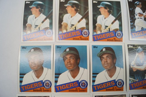 LOT (25) Topps Baseball Cards 1985 Detroit Tigers Evans Brookens Hi Grade C122A - Picture 4 of 7