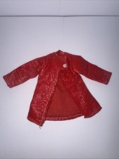 Vintage 1960s Mego Maddie Mod Doll Fashion 1781 Leatherific - Red Coat Only
