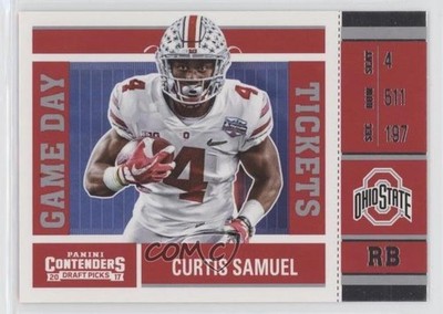 2017 Panini Contenders Draft Picks Game Day Tickets Curtis Samuel Rookie RC 0c2
