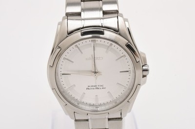 NEAR MINT] Vintage SEIKO Kinetic Auto Relay 5J21-0A10 Men's