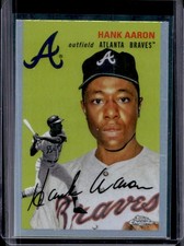 2023 Topps Chrome Platinum Hank Aaron Refractor #432 Braves
