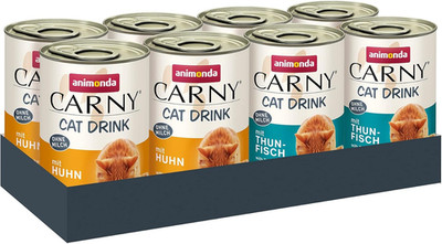 Animonda Carny Drink Katzensnack Drink Mix (8 X 140Ml), Katzensuppe, Katzensnack