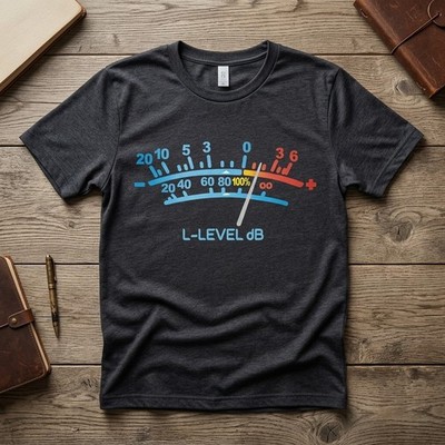 VU Meter Sound Engineer Analog Electronic Funny Vintage Men's Cotton T-Shirt A79