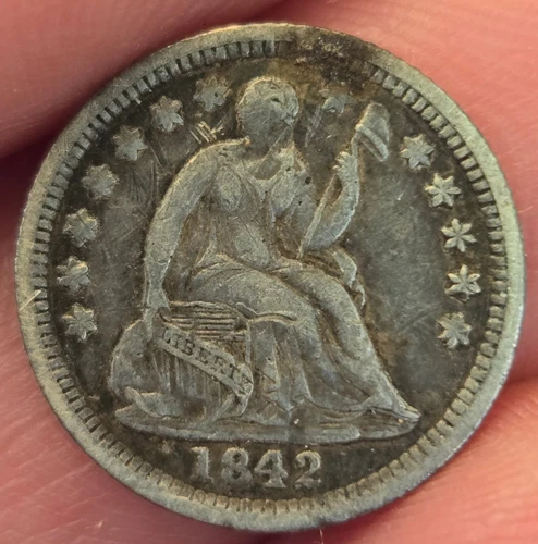1842-O Seated Liberty Half Dime XF