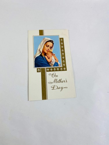 Vintage 1960s Catholic Mother's Day and Father's Day greeting card lot Jesus Chr - Bild 2 von 6