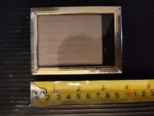 Miniature Gold Tone Picture Frame 2.5x3.5 Wallet Size Desktop Mini Photo