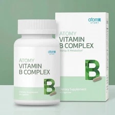 Atomy Vitamin B Complex Energy Metabolism Boost Gluten Free Non GMO 90 caps NEW