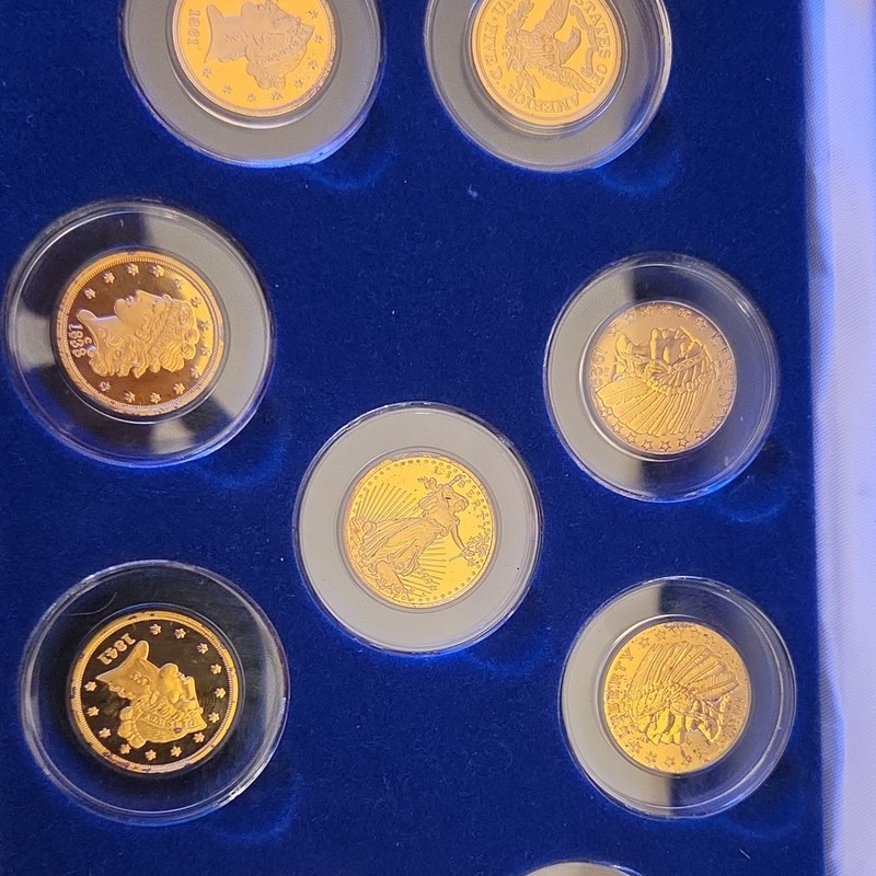National Collectors Mint Fantasy Issue Coin Set Gold