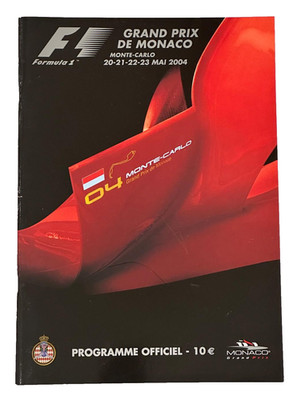 Event brochure Formel 1, Grand Prix De Monaco, Monte Carlo  2004 - F1 Programme
