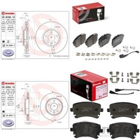 Brembo Bremsscheiben + BelÄGe Vorne + Hinten FüR VW T6 BUS Transporter Multivan