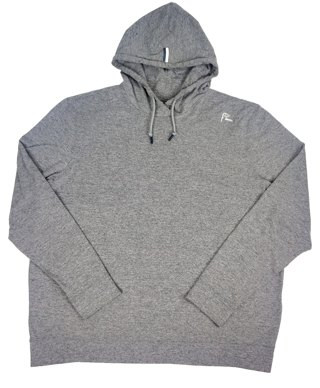 Rhoback Hoodie Mens XL Hesi Pullover Performance Shirt Heather Gray Golf Stretch