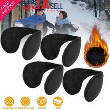 4Pcs Ear Muffs Fleece Winter Ear warmers Behind the Head Band Design Mens Womens