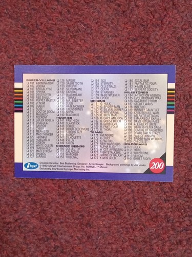 1992 Skybox Marvel Universe Series III Complete Set with All Holograms! 205 Card - Picture 3 of 17