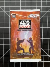 Topps Star Wars Galaxy Chrome 2025 Booster Pack 4 Trading Cards Sealed