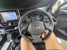TOYOTA C-HR STEERING WHEEL LEATHER, BLACK, GEN 1, 10/19-09/23  