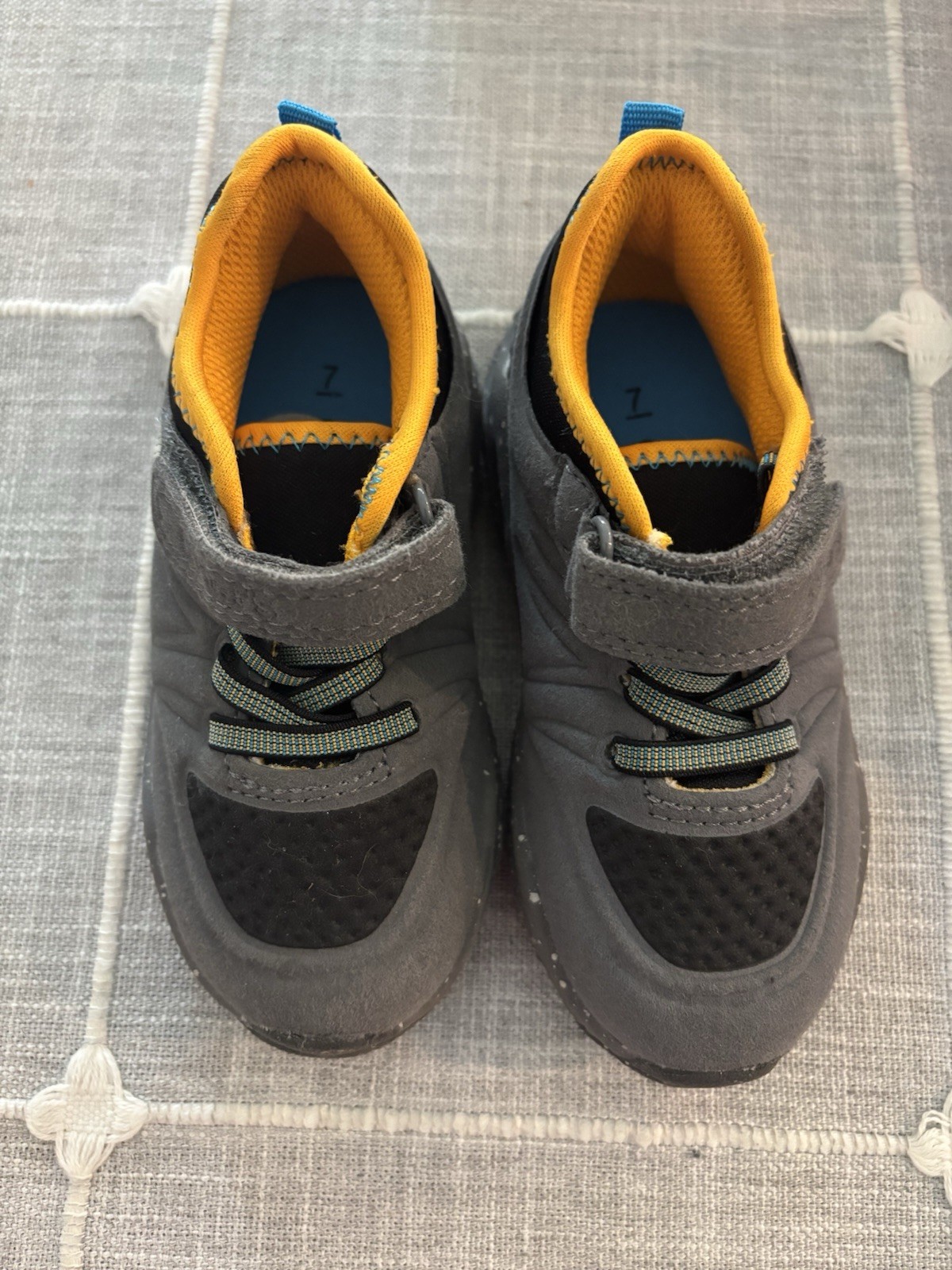 Shoes Size 7c Black And Gray Boys