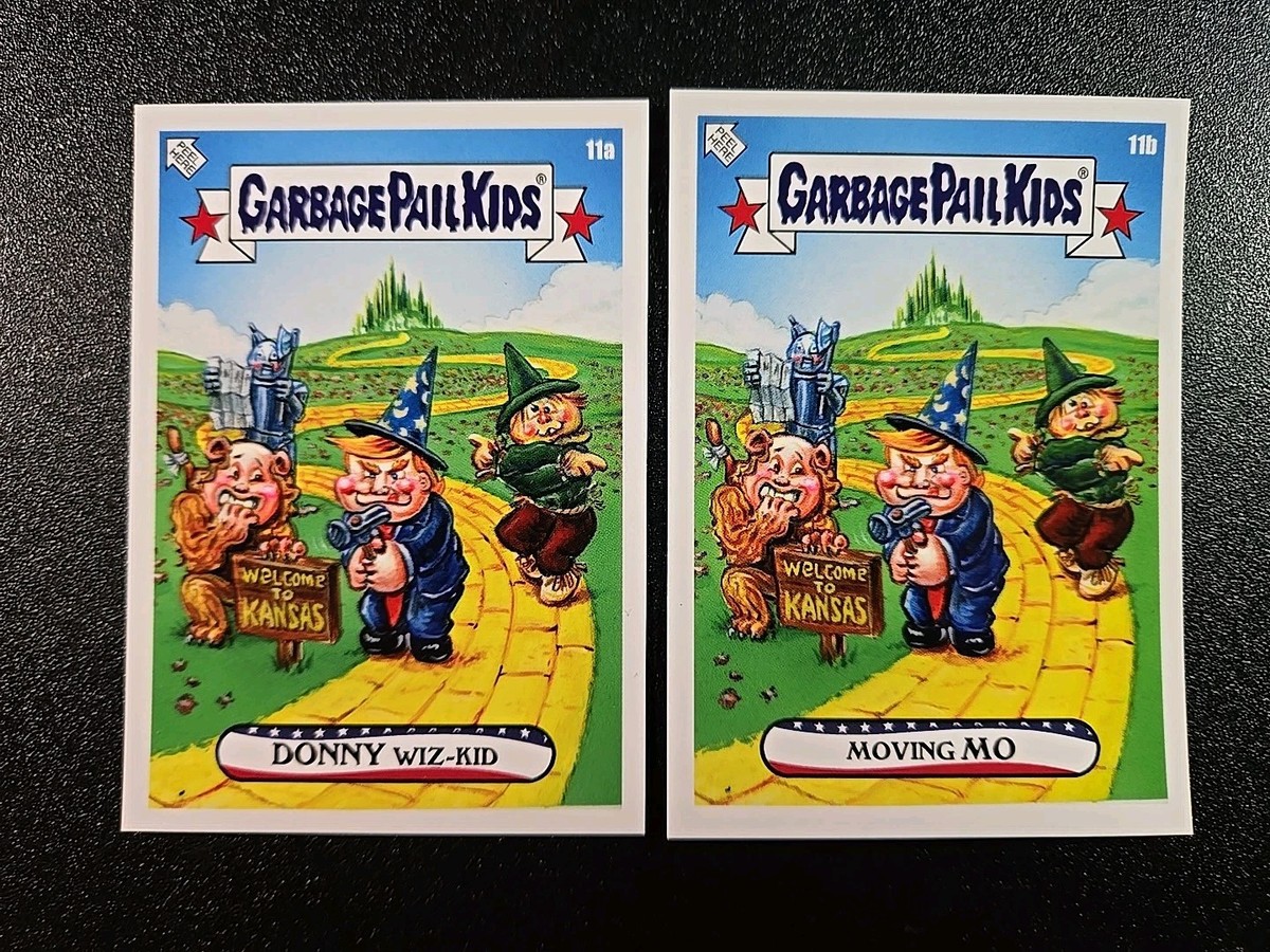 Donald Trump Wizard Of Oz Tin Man Lion Scarecrow Garbage Pail Kids