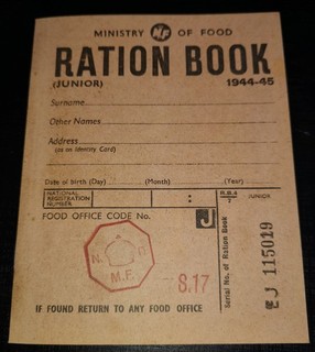 Ration Book I Unusua Xmas Gift Idea Vintage World War II Old Shopping III Times