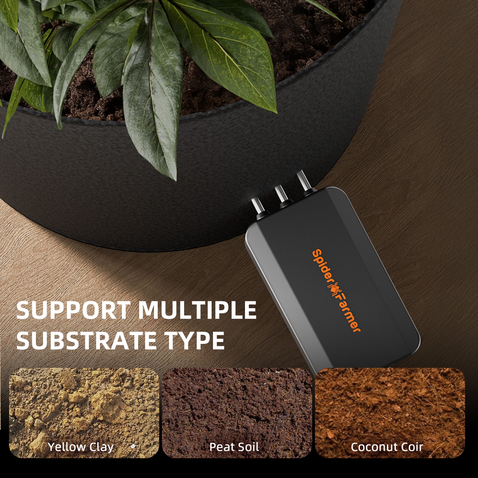 Spider Farmer 3 X Soil Sensors for GGS Genius Grow System