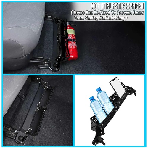 Black Front Seat Bracket Multi Mount Panel Kit For Toyota for Tacoma 2005-2023 - Picture 3 of 17
