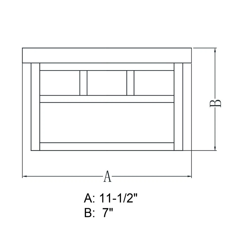 Mission 2-Light Outdoor Ceiling in Mission and Square Style 7 Inches Tall and - Image 3 of 3