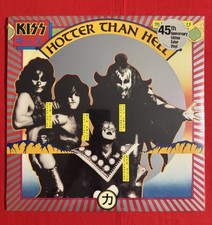 KISS  HOTTER THAN HELL  45th ANNIVERSARY LIMITED EDITION ORANGE VINYL SEALED!