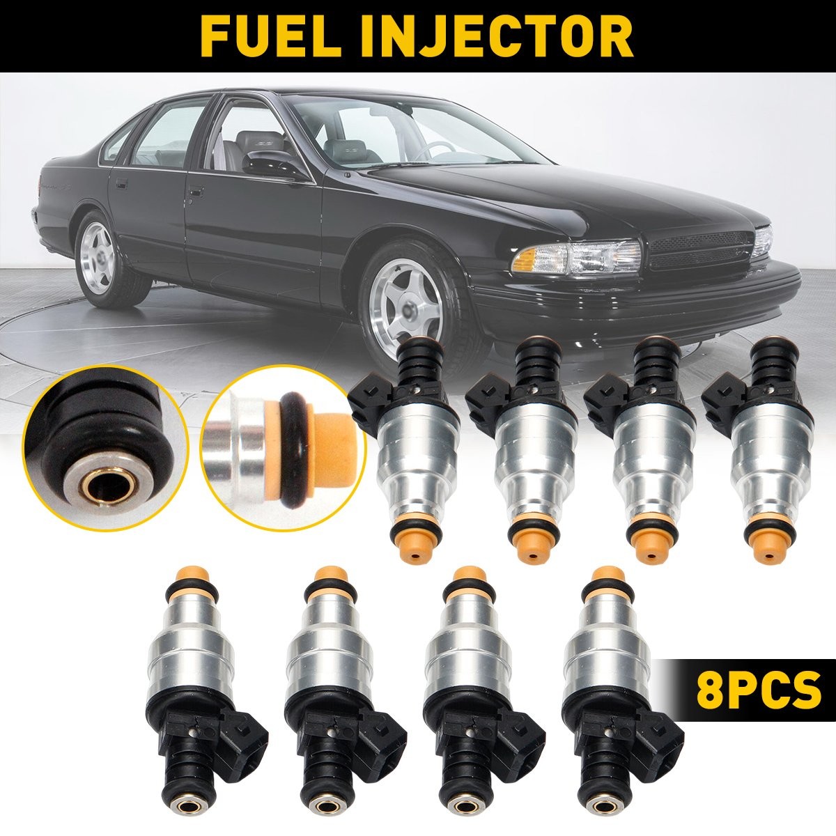 8PCS Fuel Injectors for Mustang Ford GT Cobra Replaces OE# 0280150558, 800-1152N