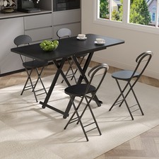 Space-Saving Foldable Drop Leaf Table Kitchen Living Room Folding Dining Tables