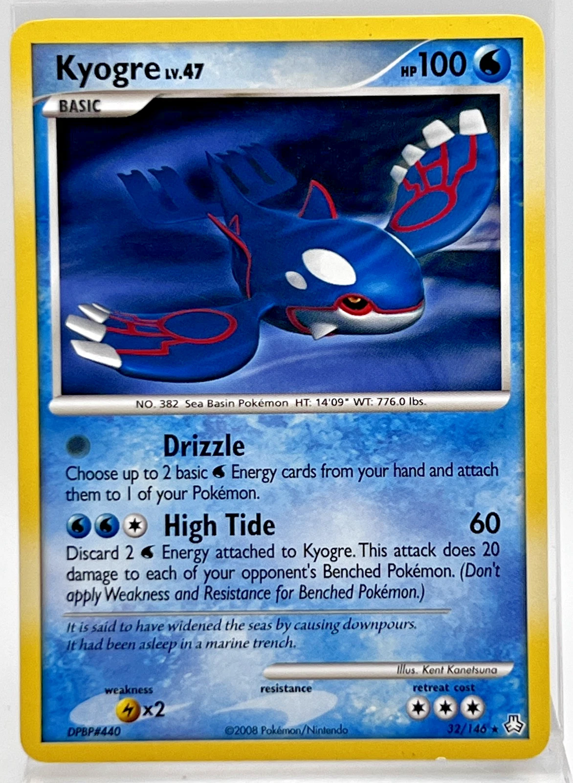 Kyogre 32/146 Pokémon Card 2008 Legends Awakened  LP