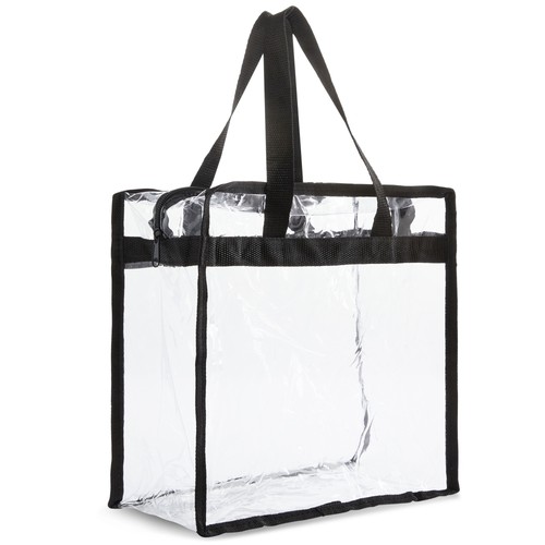 "Paquete de 2 bolsos transparentes aprobados por estadio con asas para concierto en la playa, 12x6x12" - Imagen 7 de 10