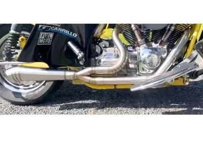 High Performance Custom Exhaust 2 Into 1 fits Harley Touring Models (1996-2016) 