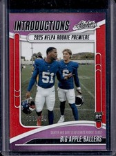 2025 Panini Absolute Big Apple Ballers Introductions RC Spectrum Red #/150