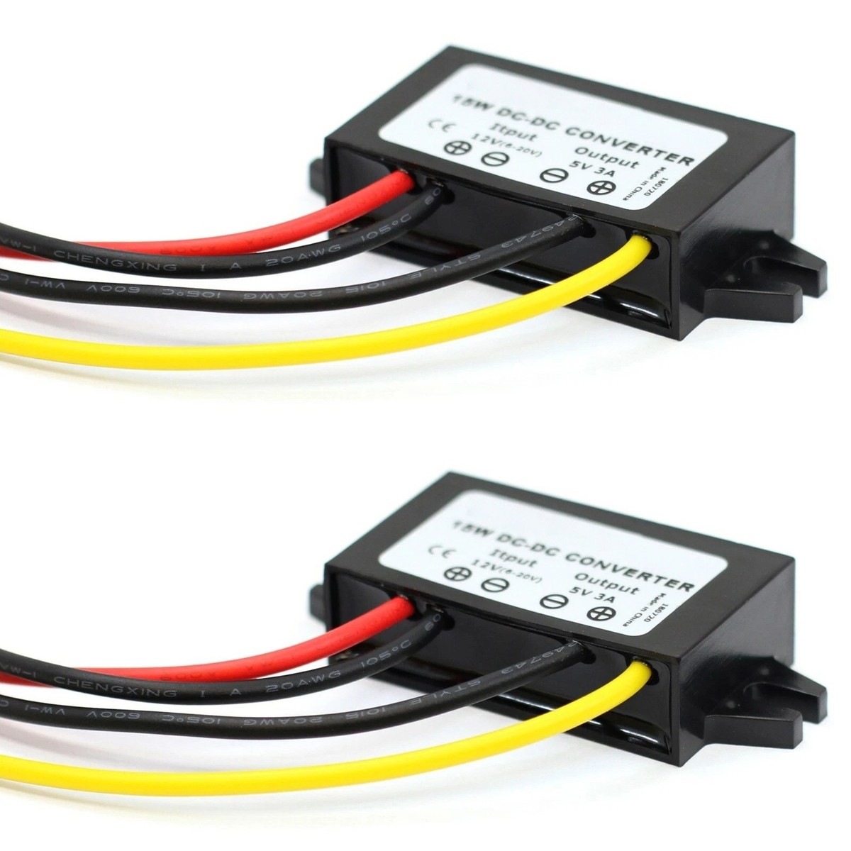 High Quality 2pcs DC-DC Converter 12V to 5V 3A 15W with Over
