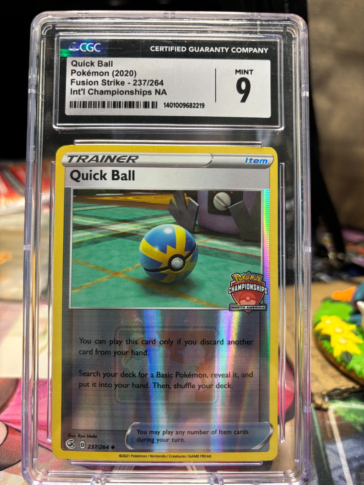 CGC 9 Quick Ball #237 (2020) Pokemon North America Championships