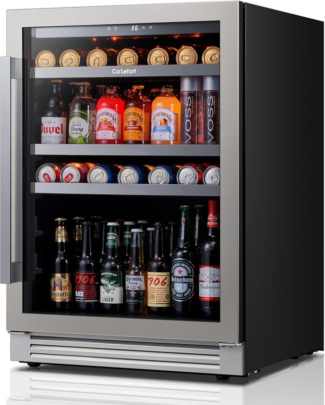 Ca'Lefort 24" Beverage refrigerator 180-220 Cans For Soda,Beer,Cola