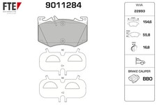 FTE Bremsbelagsatz Scheibenbremse 9011284 für MERCEDES CLA C118 KLASSE W177 GLA