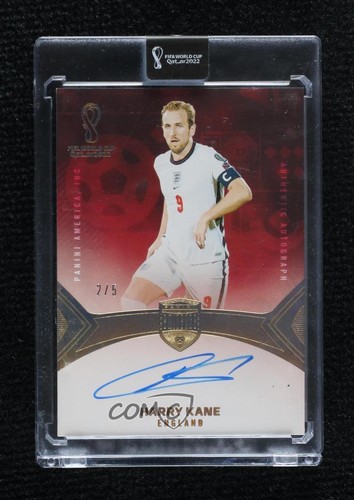 Harry Kane #18 2022 Panini Eminence FIFA World Cup Autographs card