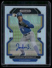 2022 Panini Prizm Draft Picks #PDP131 Jordan Sprinkle Base Autographs Silver