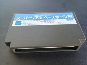 SUPER REAL BASEBALL 88 Nintendo Famicom Game Soft With Box