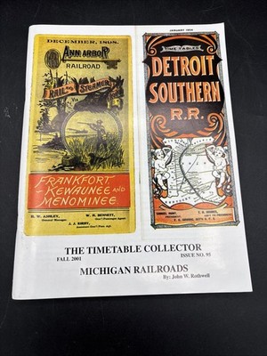 The Timetable Collector MICHIGAN RAILROADS Trains Schedule Guide